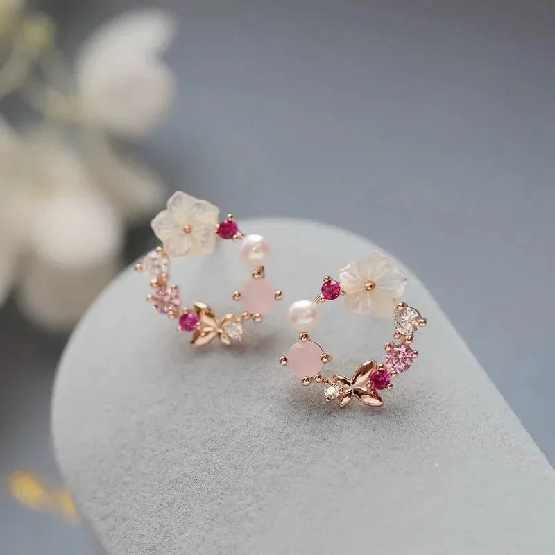 Dainty Pink Boutique Earrings
