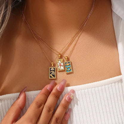 Dainty Tarot Charm Necklaces