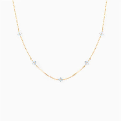 Dainty Tiny Flowers Necklace