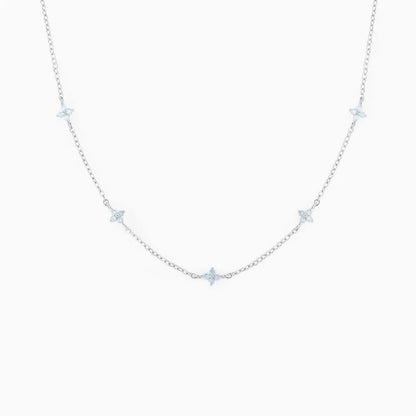 Dainty Tiny Flowers Necklace