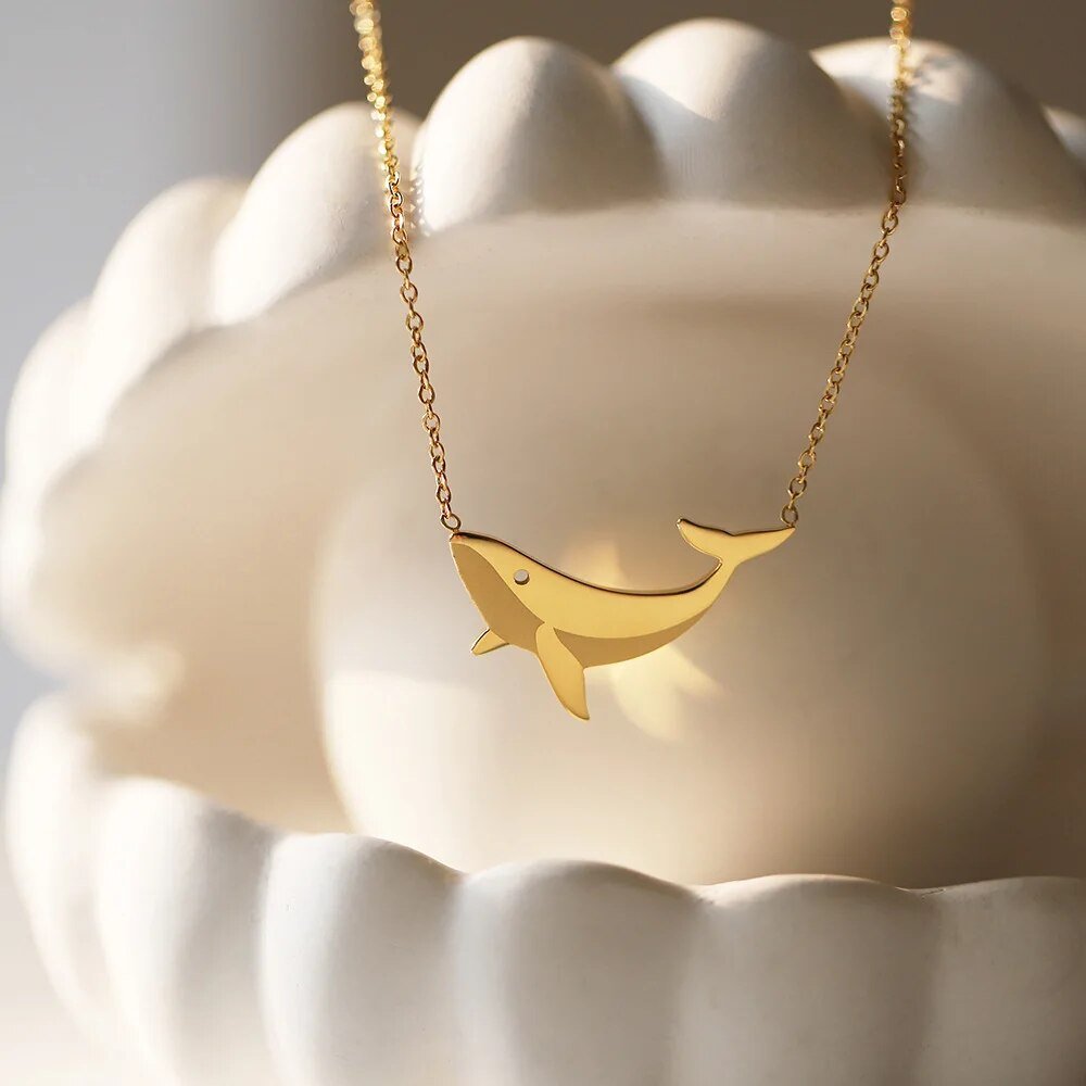 Dainty Whale Necklace