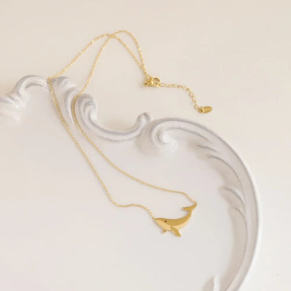 Dainty Whale Necklace