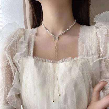 Elegant Adjustable Butterfly Necklace