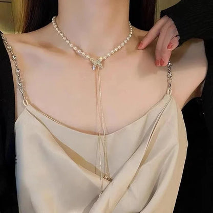 Elegant Adjustable Butterfly Necklace