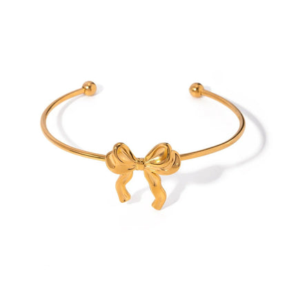 Feminine Bow Cuff Bracelets