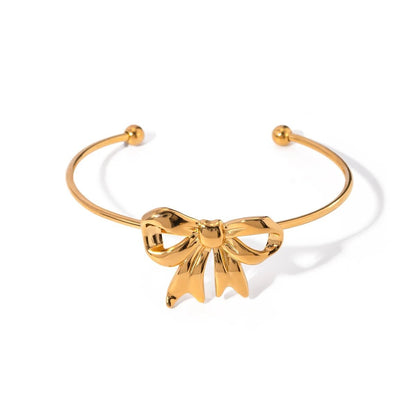 Feminine Bow Cuff Bracelets