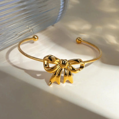 Feminine Bow Cuff Bracelets