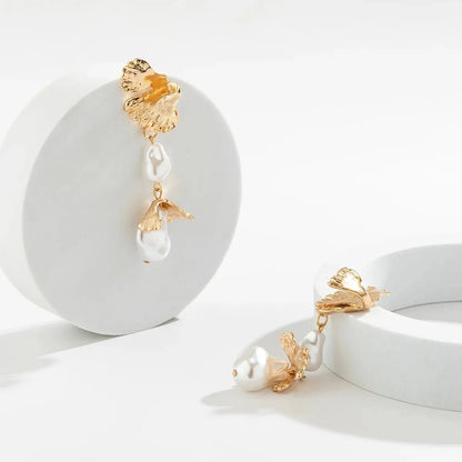 Floral Pearl Blooming Earrings
