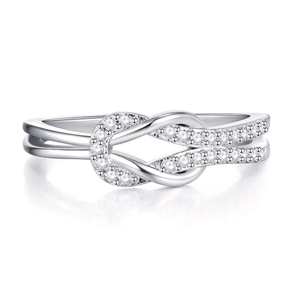 Forever Connected Knot Ring