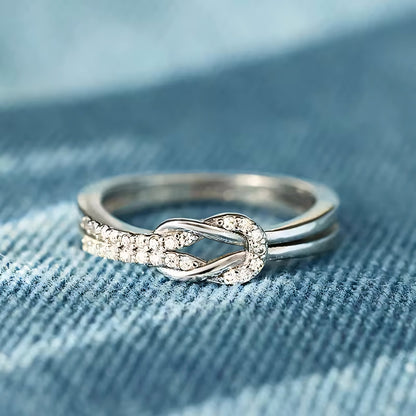 Forever Connected Knot Ring