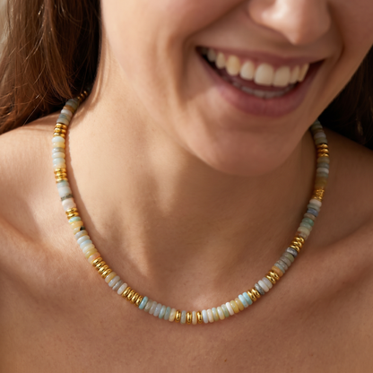 Gold Accented Boho Beaded Necklaces