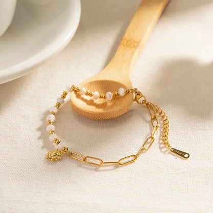 Golden Paperclip Boho Sun Bracelet