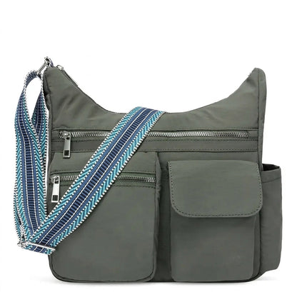 Multi Pocket Water Resistant Crossbody Bag
