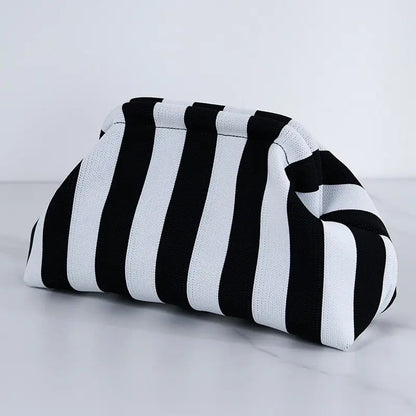 Striped Dumpling Bag
