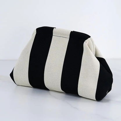 Striped Dumpling Bag