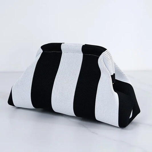 Striped Dumpling Bag