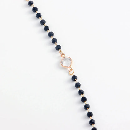 Layered Black Crystal Necklace