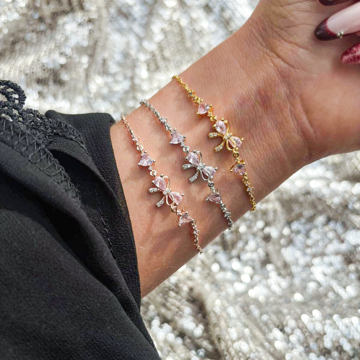 Dainty Bow Bond Bracelets