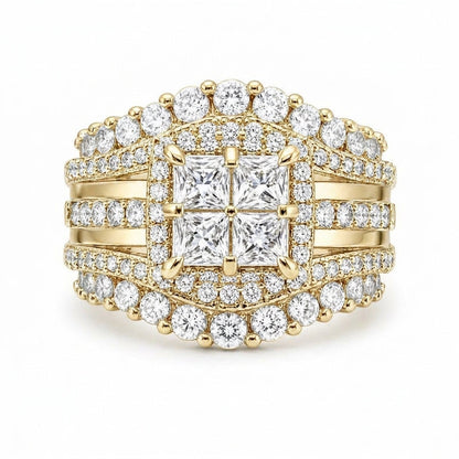 5-in-1 Diamond Accented Ring Stack