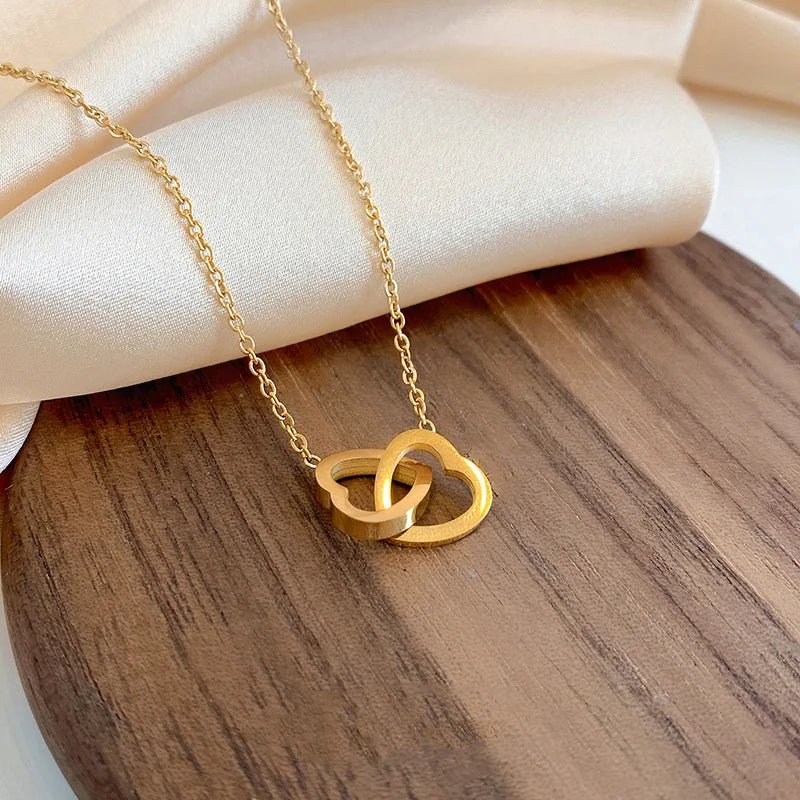 Minimal Love Lock Heart Necklace