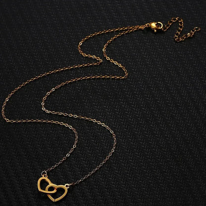 Minimal Love Lock Heart Necklace