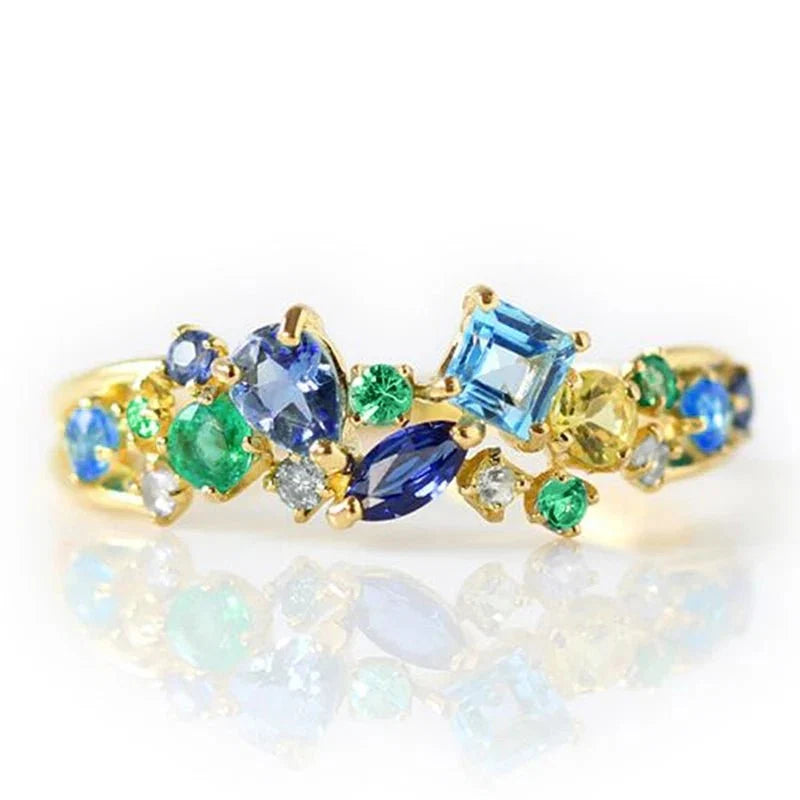 Oceanic Gem Mine Dazzling Ring