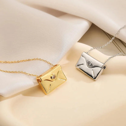 Open & Close I Love You Envelope Necklace