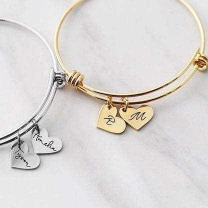 Personalized Family Bangle Bracelet