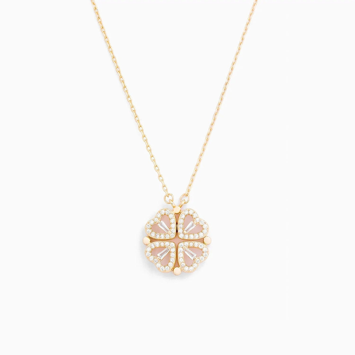 18k Dainty Eternal Clover Necklace