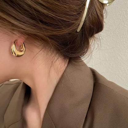 S925 Classy Hoop Dainty Earrings