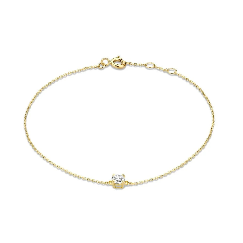 S925 Dainty Single Diamond Bracelets