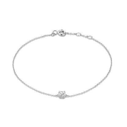 S925 Dainty Single Diamond Bracelets