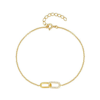 S925 Forever Linked Diamond Contrast Bracelet