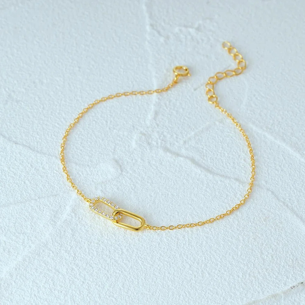 S925 Forever Linked Diamond Contrast Bracelet