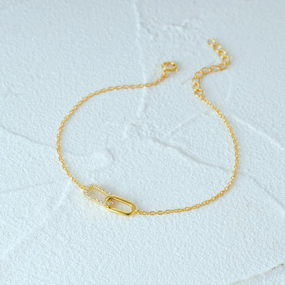 S925 Forever Linked Diamond Contrast Bracelet