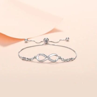 S925 Infinity Diamond Love Bracelet
