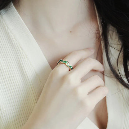Staggering Baguette Crystal Rings